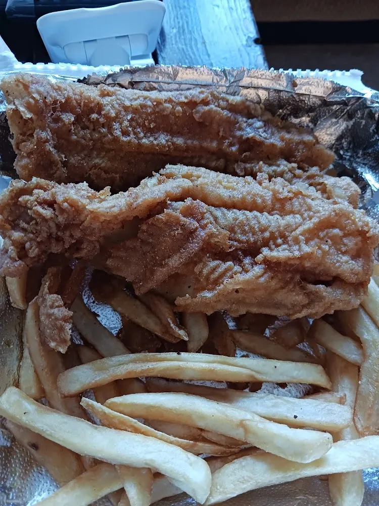 Part of a Catfish Filled Dinner
